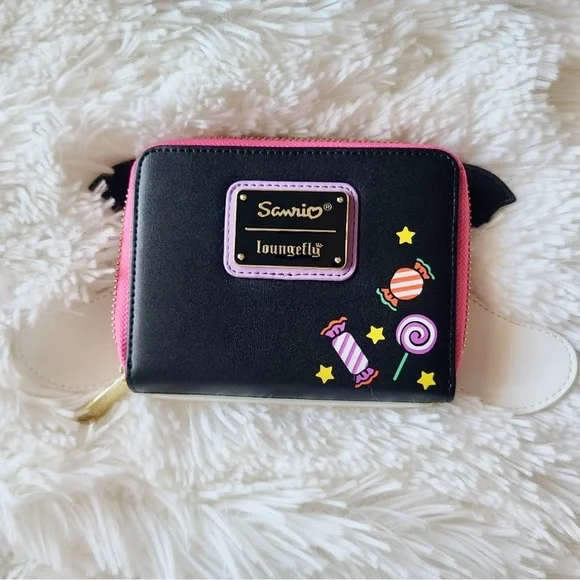 Sanrio Loungefly Cinnamoroll Spooky Cute Vampire Bat Halloween zip around wallet - Picture 6 of 6